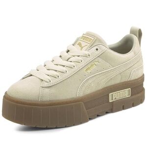 Puma Mayze Platform Women's Beige Sneakers Size- 9